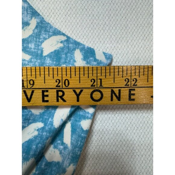 Gilli Blue Adana Faux Wrap Maxi Dress 3X Blue White Strappy Spandex Blend - Picture 6 of 12